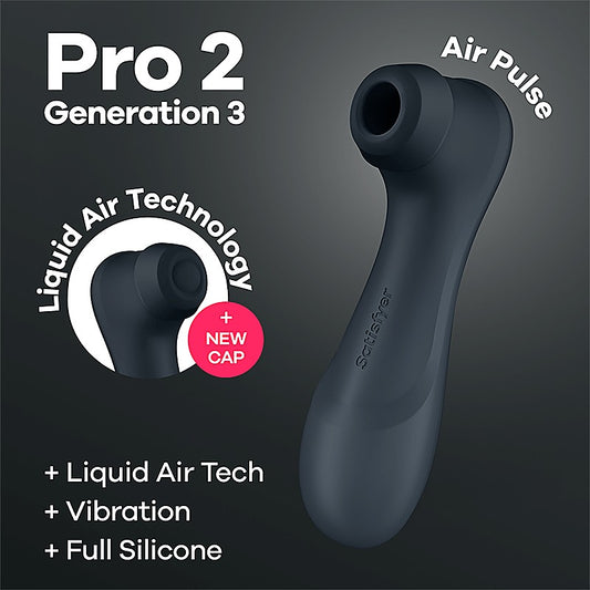 Pro 2 Gen 3 Clitoral Stimulator Clit Vibrator by Satisfyer - Clit Ticklers and Pulsators