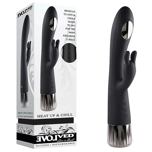 Heat & Chill Silky Rabbit Vibrator by Evolved - Rabbit Vibrators