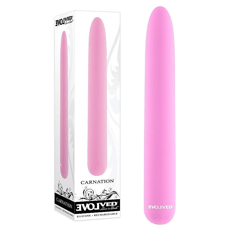 Carnation Slimline Vibe by Evolved - Bullet Vibrators