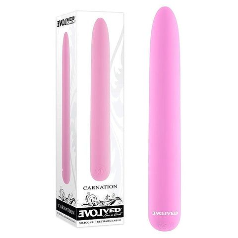Carnation Slimline Vibe by Evolved - Bullet Vibrators