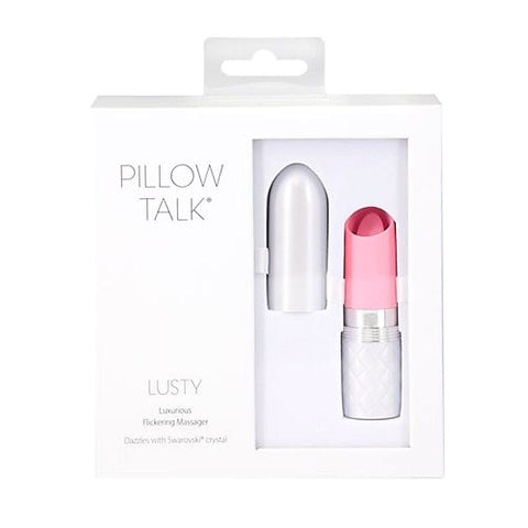 BMS Factory Pillow Talk Lusty Flickering Massager with Flickering Tongue - Clit Ticklers and Pulsators