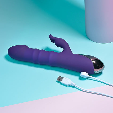 Hop To It 10 Functions Rabbit Vibrator by Evolved - Rabbit Vibrators