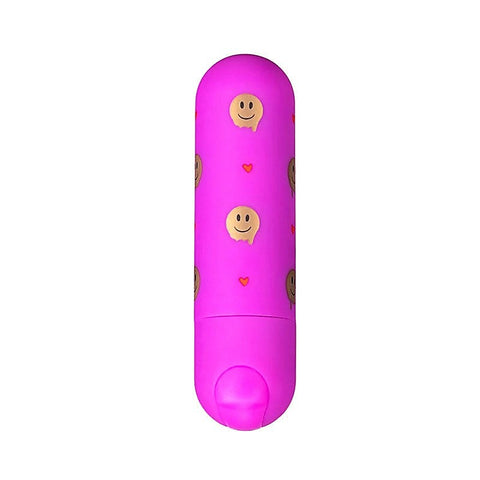 Maia Toys Giggly Emoji Bullet Vibrator 10 Vibrating Patterns for Clitoral - Bullet Vibrators