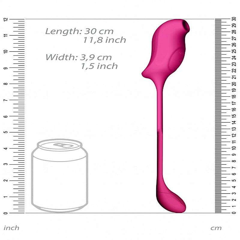 Quino Air Wave & Vibrating Egg Vibrator by Shots Toys - Clit Ticklers and Pulsators