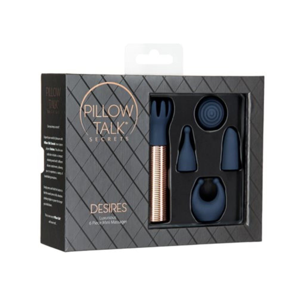 BMS Factory Pillow Talk Secrets Choices 6 Piece Sex Kit with Vibrator - - Personal Massagers