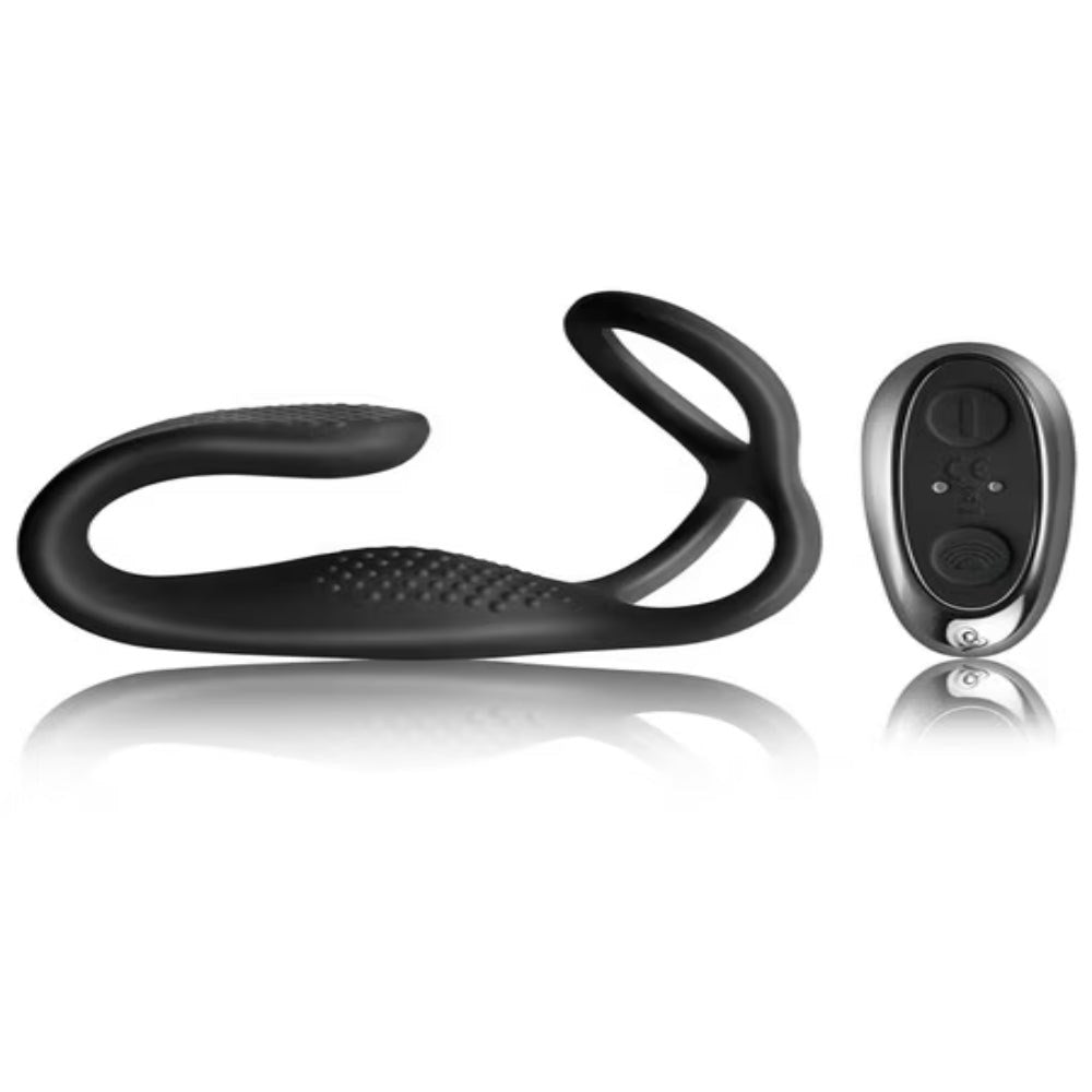 Rocks Off The Vibe Dual Stimulation Prostate Massager and Cock Ring Set - - Cock Rings