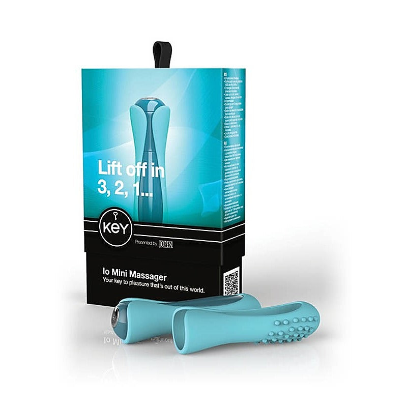 California Exotics Key I0 Mini Massager Robin Blue Clitoral Vibrator - Mini & Slim Vibrators