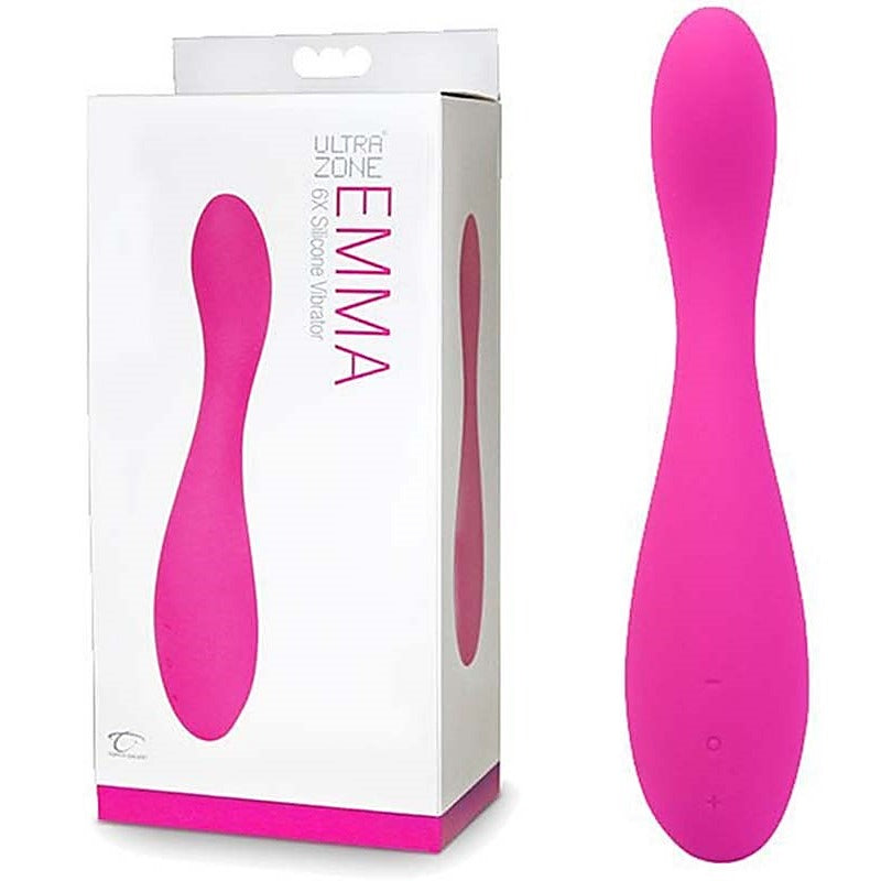 Topco UltraZone Emma 6x Silicone Vibrator with Six Vibration Patterns - G-Spot Vibrators