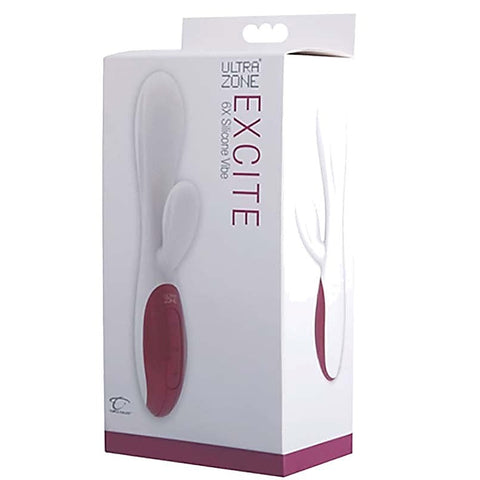 Topco UltraZone Excite 6X Rabbit Style Vibe Dual Stimulation Vibrator - G-Spot Vibrators