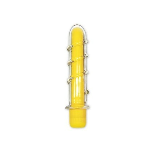 Neon Glass Adult Vibrator Twirl by Pipedream Products - Glass Sex Toys