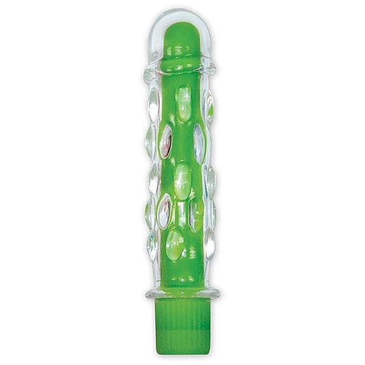 Neon Glass Caress Multi Functions G-Spot Vibrator - Glass Sex Toys