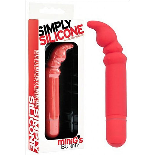 Simply Silicone Mini G's Bunny Female Massager by Icon Brands - Waterproof Vibrators