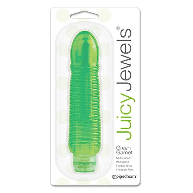Juicy Jewels Green Garnet Bullet Vibrator by Pipedream - Waterproof Vibrators