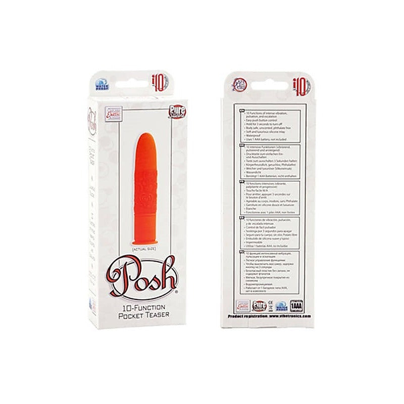 Posh 10 Function Pocket Teaser by California Exotics - Bullet Vibrators