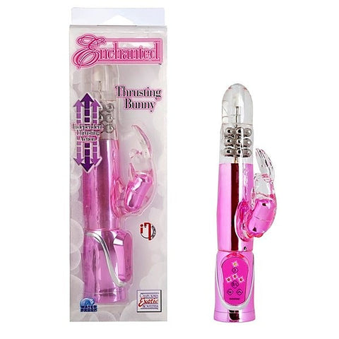 California Exotics Enchanted Thrusting Bunny Rabbit Massager Dual - Rabbit Vibrators