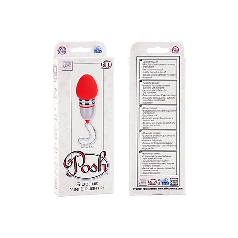 Posh Silicone Mini Delight 3 by California Exotics - Bullet Vibrators