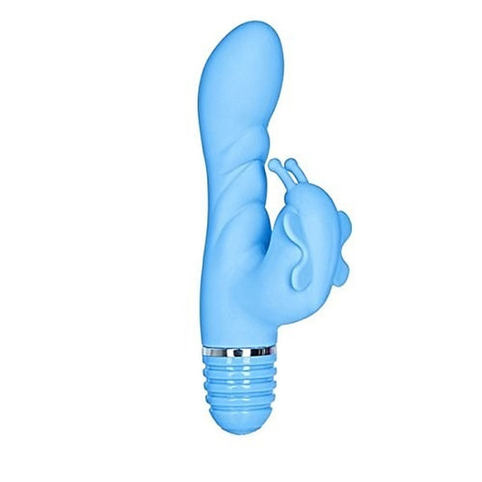 Silicone Bendies Bendi Butterfly Blue by CalExotics - Rabbit Vibrators