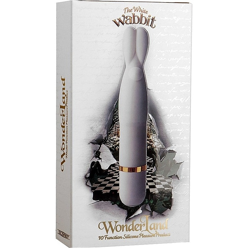The White Wabbit Silicone Massager by Doc Johnson - Rabbit Vibrators