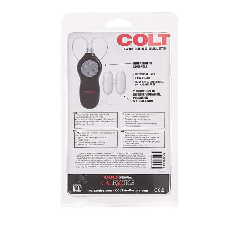 Colt 7 Function Twin Turbo Bullet Vibrator - Bullet Vibrators