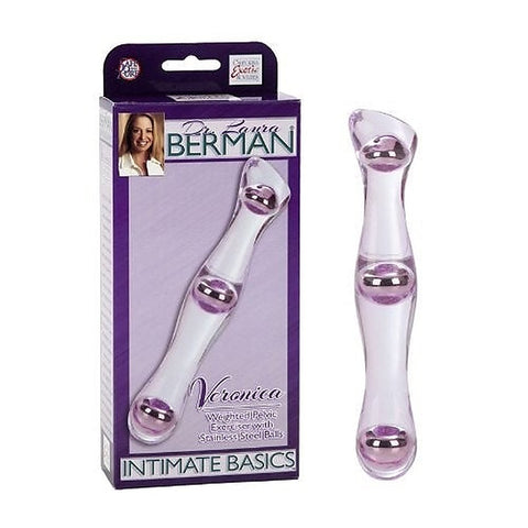 California Exotics Dr. Laura Berman Veronica Weighted Pelvic Exerciser - Glass Sex Toys