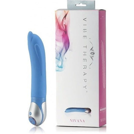 Nirvana Blue Silicone Vibrator by Vibe Therapy - Waterproof Vibrators