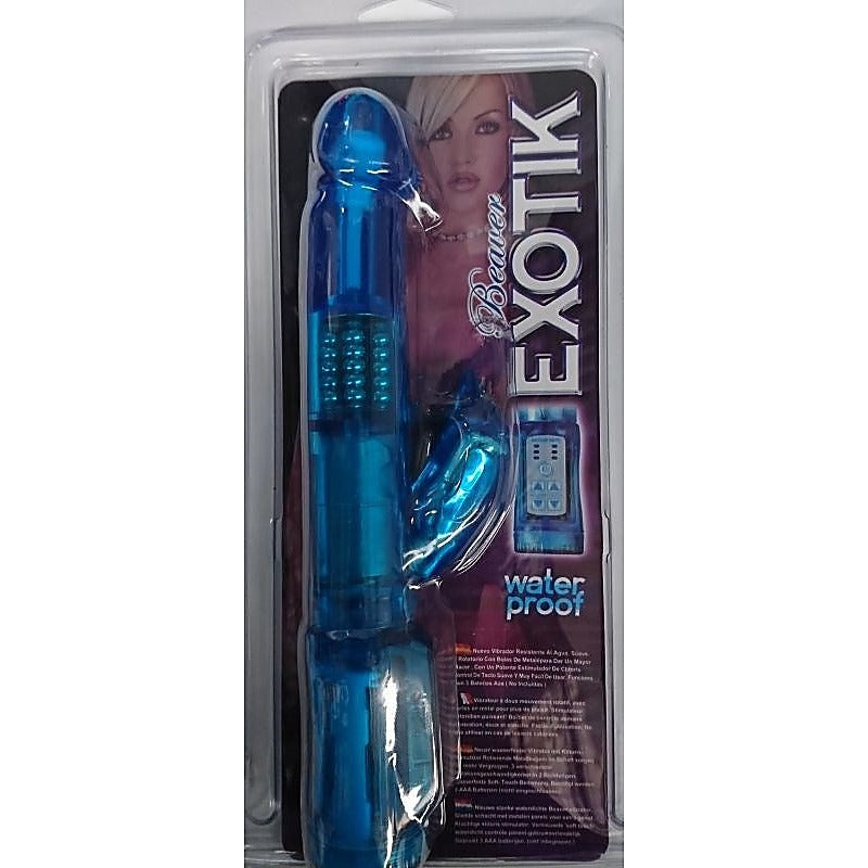 Seven Creations Exotik Beaver Vibrator with Dual Stimulation Design - Rabbit Vibrators