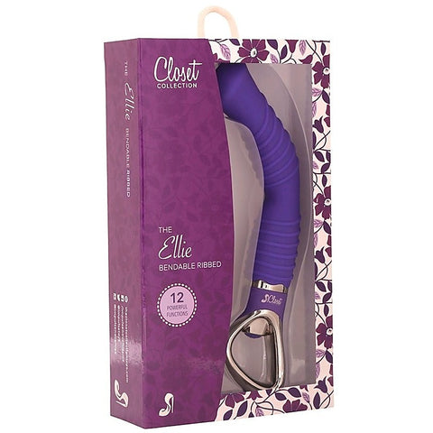 The Ellie G Bendable Ribbed by Closet Collection Toys - G-Spot Vibrators
