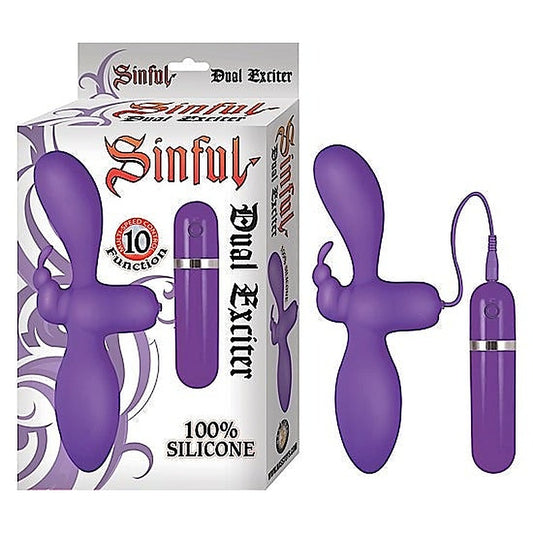 Sinful Dual Stimulator by Nasstoys - Rabbit Vibrators
