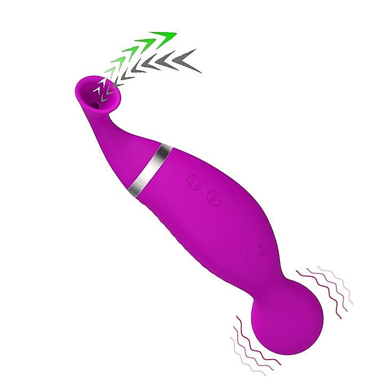 Romance Swan Dual Function Vibrator and Sucker by Baile - Clit Ticklers and Pulsators