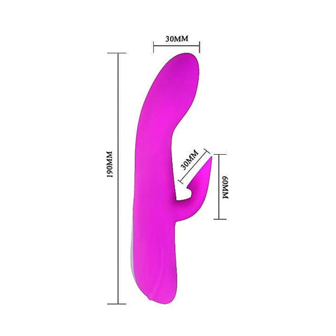 Baile Desirable Flirt Dual Function G Spot Vibrator and Sucker with Clitoral Suction - Rabbit Vibrators