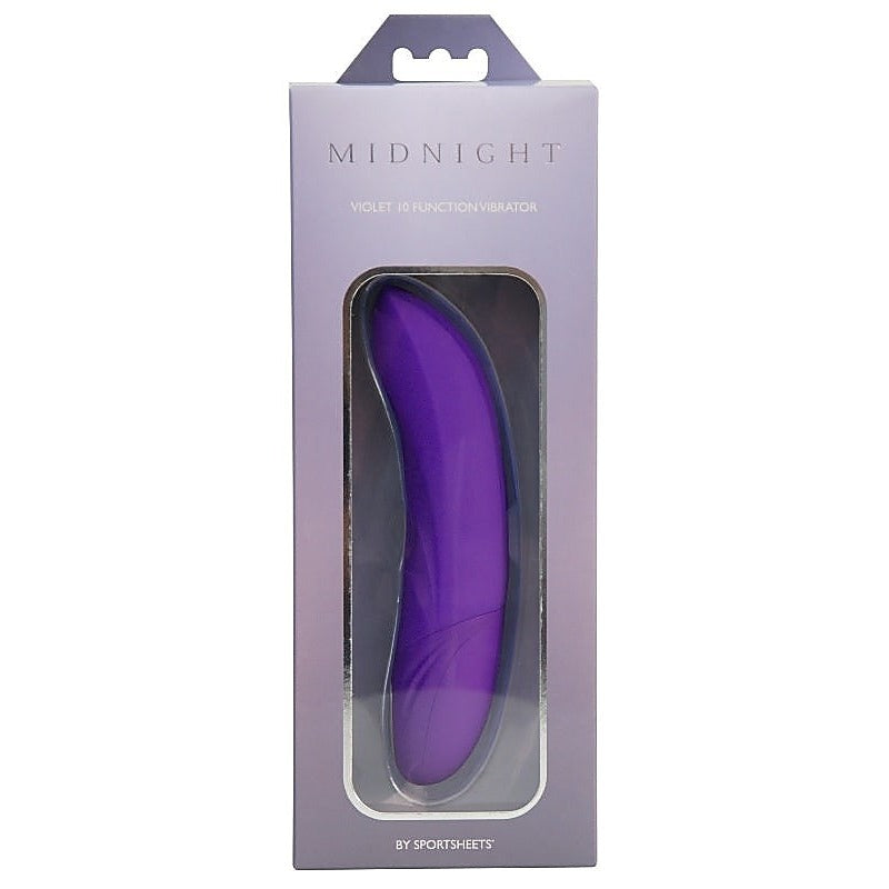 Midnight Violet 10 Function Vibrator by Sportsheets - G-Spot Vibrators