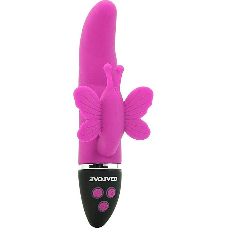 Trio of Hearts Lush Butterfly Vibrator by Evolved - Rabbit Vibrators