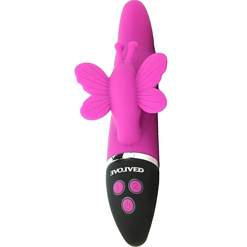 Trio of Hearts Lush Butterfly Vibrator by Evolved - Rabbit Vibrators