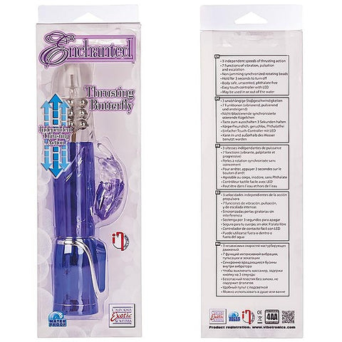California Exotics Enchanted Thrusting Butterfly Rabbit Vibrator - Rabbit Vibrators