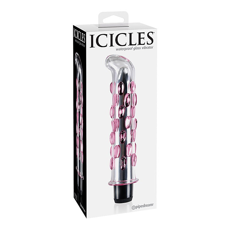 Icicles No. 19 Waterproof Glass Vibrator by Pipedream - Waterproof Vibrators