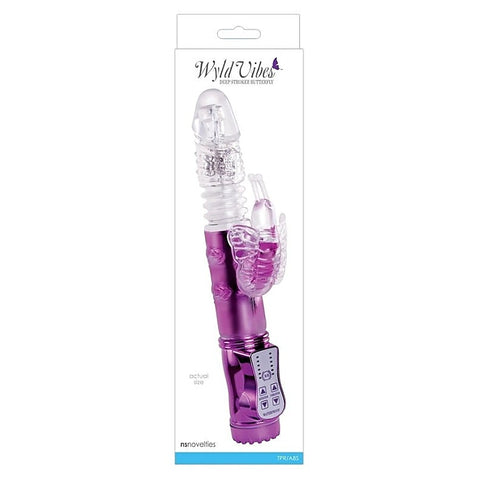 Wyld Vibes Butterfly Purple by NS Novelties - Rabbit Vibrators