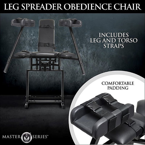 Master Series Leg Spreader Obedience Chair by XR Brands - Sex Furniture