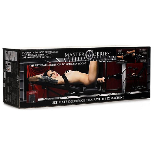 Master Series Obedience Chair + Sex Machine by XR Brands - Sex Machines