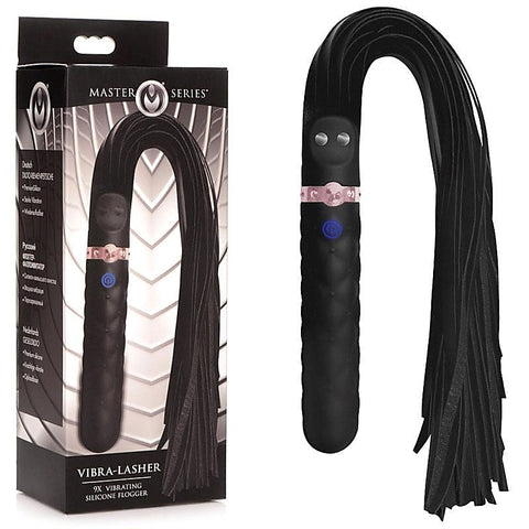 Premium Vibra-Lasher 9X by Master Series - Whips And Crops