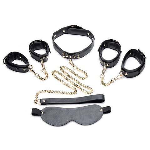 Premium Golden Bondage Collection by XR Brands - Bondage Kits