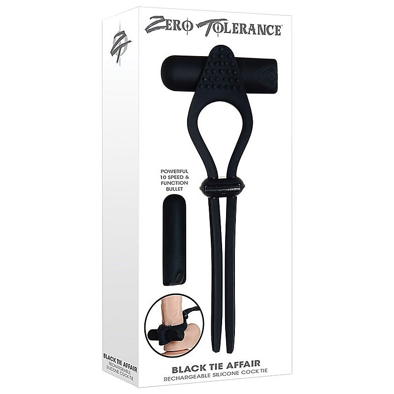 Black Tie Affair Vibrating Penis Ring by Evolved - Vibrating Cock Rings