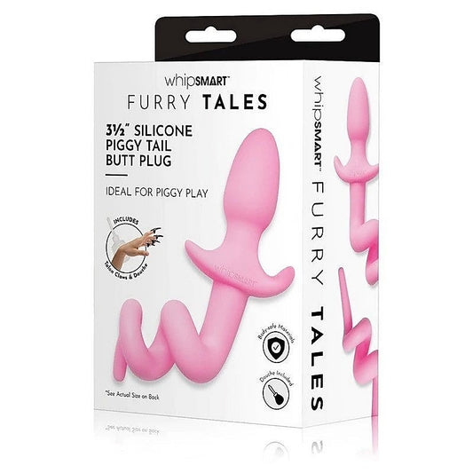 Furry Tales Silky Smooth Piggy Tail Butt Plug - Butt Plugs