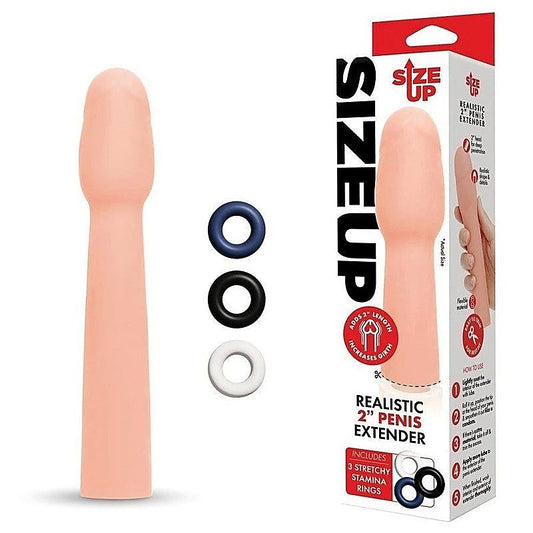 Size Up Realistic 2" Penis Extender by Xgen Products - Pumps, Extenders and Sleeves