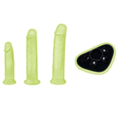 WhipSmart Glow In Dark 4pc Pegging Kit by Xgen Products - Strap On Sextoys