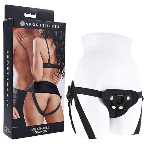 Adjustable Breathable Strap-On Harness by Sportsheets - Strap On Sextoys