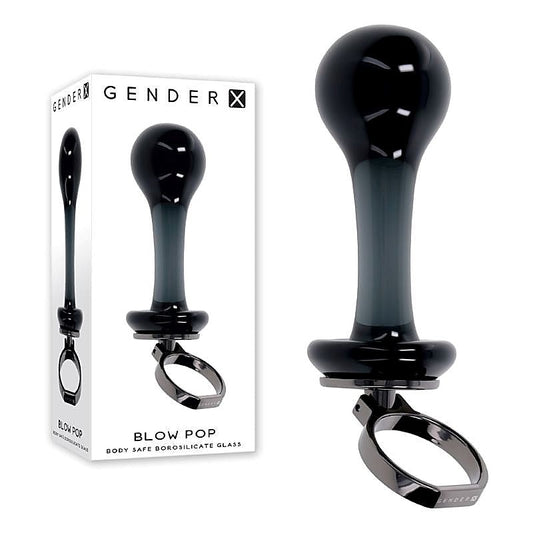 Gender X Blow Pop Glass Plug by Evolved - Glass Sex Toys