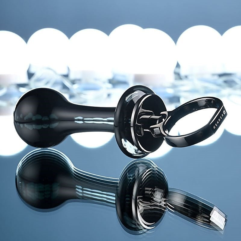 Premium Gender X Blow Pop Glass Plug by Evolved - Glass Sex Toys