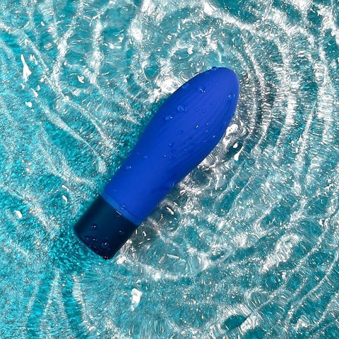 Cobalt Cutie Waterproof Bullet Vibrator by Evolved - Personal Massagers
