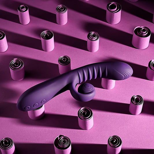 Playboy Pleasure CURLICUE Rabbit Vibrator by Evolved - Rabbit Vibrators