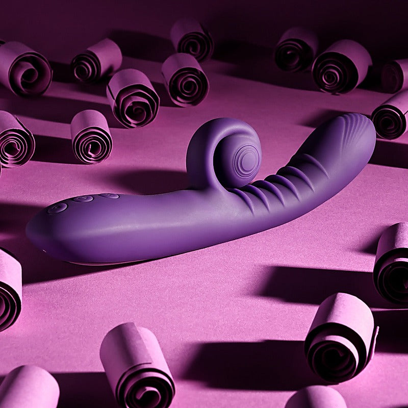 Playboy Pleasure CURLICUE Rabbit Vibrator by Evolved - Rabbit Vibrators